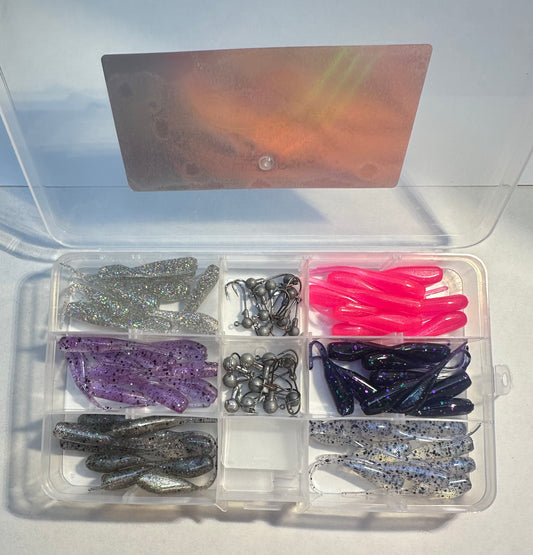Rip It Ritchie 80-Piece Crappie Starter Kit Tackle Box